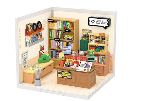 Rolife® Super Creator Fascinating Book Store DIY Miniature Kit